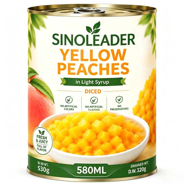 530g碎丁黄桃罐头